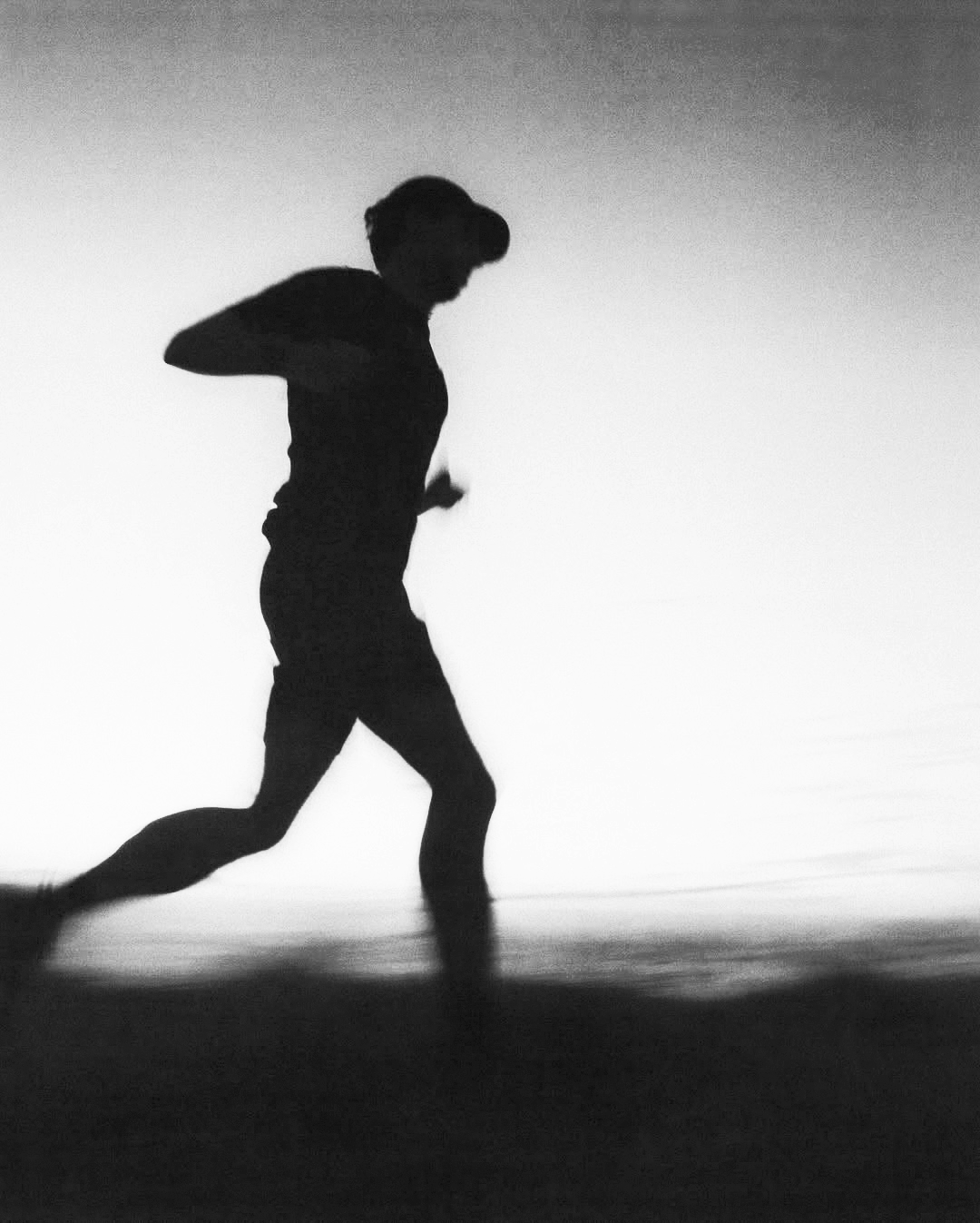 Runner in motion